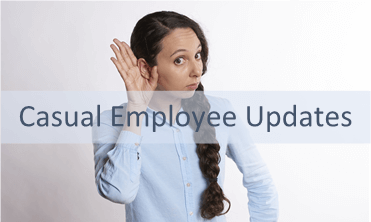 Updated information relating to casual employees